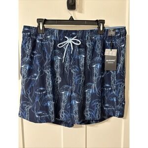 Murano Men's Swimtrunks 5" Blue With Jellyfish Pattern NWT Size  XL